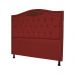 Cabeceira Solteiro 90cm Para Cama Box Greta Suede Vermelho - DS Estofados