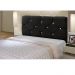 Cabeceira Solteiro 90cm Para Cama Box Livía Suede Preto - DS Estofados