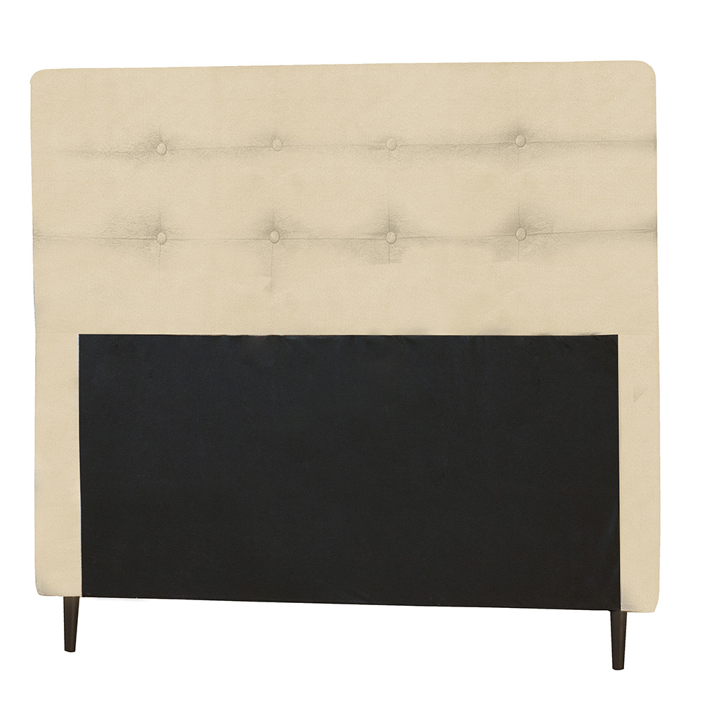 Cabeceira Solteiro 90cm Para Cama Box Luna Napa Bege - DS Estofados