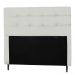 Cabeceira Solteiro 90cm Para Cama Box Luna Napa Branco - DS Estofados