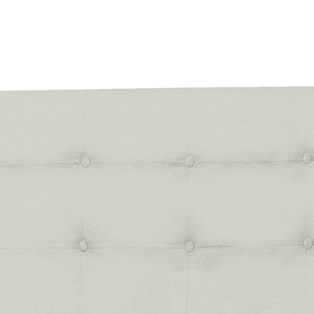 Cabeceira Solteiro 90cm Para Cama Box Luna Napa Branco - DS Estofados