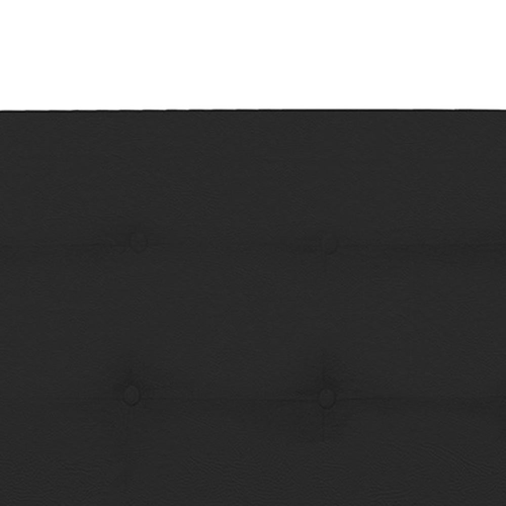 Cabeceira Solteiro 90cm Para Cama Box Luna Napa Preto - DS Estofados