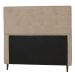 Cabeceira Solteiro 90cm Para Cama Box Luna Suede Amassado Bege - DS Estofados