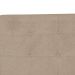 Cabeceira Solteiro 90cm Para Cama Box Luna Suede Amassado Bege - DS Estofados