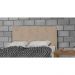 Cabeceira Solteiro 90cm Para Cama Box Luna Suede Amassado Bege - DS Estofados
