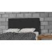 Cabeceira Solteiro 90cm Para Cama Box Luna Suede Amassado Preto - DS Estofados