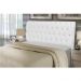 Cabeceira Solteiro 90cm Para Cama Box Paris Napa Branco - DS Estofados