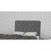 Cabeceira Solteiro 90cm Para Cama Box Ravena Suede Cinza - DS Estofados