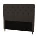 Cabeceira Solteiro 90cm Para Cama Box Ravena Suede Marrom - DS Estofados