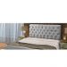 Cabeceira Solteiro 90cm Para Cama Box Sofia Suede Cinza - DS Estofados