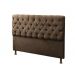 Cabeceira Solteiro 90cm Para Cama Box Sofia Suede Marrom - DS Estofados