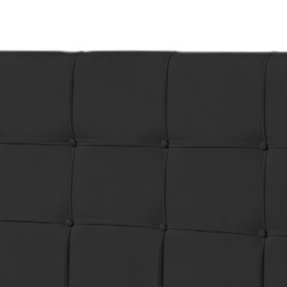Cabeceira Solteiro Bari 90cm Para Cama Box Suede Preto - DS Estofados