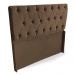 Cabeceira Solteiro Bela 90cm Para Cama Box Suede Marrom - DS Móveis