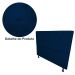 Cabeceira Solteiro Juliana 90cm Para Cama Box Suede Azul Marinho - DS Estofados