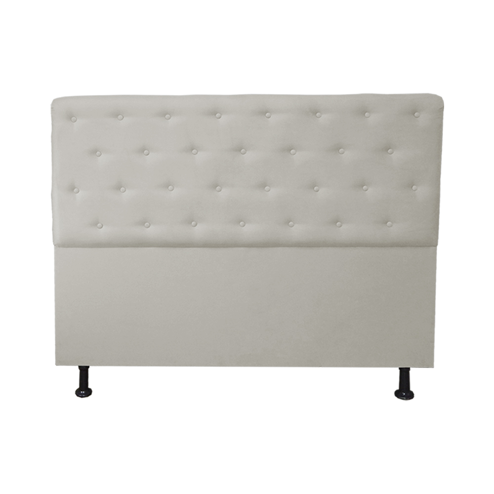 Cabeceira Solteiro Juliana 90cm Para Cama Box Suede Bege - DS Estofados