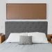 Cabeceira Solteiro Juliana 90cm Para Cama Box Suede Cinza - DS Estofados