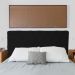 Cabeceira Solteiro Juliana 90cm Para Cama Box Suede Preto - DS Estofados