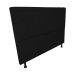 Cabeceira Solteiro Juliana 90cm Para Cama Box Suede Preto - DS Estofados