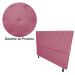 Cabeceira Solteiro Juliana 90cm Para Cama Box Suede Rosa - DS Estofados