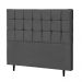 Cabeceira Solteiro Parma 90cm Para Cama Box Suede Cinza - DS Estofados