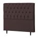 Cabeceira Solteiro Veneza 90cm Para Cama Box Suede Marrom - DS Estofados