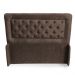 Cabeceira Super King Isa 195cm Para Cama Box Suede Amassado Marrom - DS Móveis
