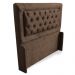 Cabeceira Super King Isa 195cm Para Cama Box Suede Amassado Marrom - DS Móveis