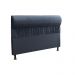 Cabeceira com Calçadeira Baú Casal 140cm Para Cama Box Vitória Suede Azul - DS Móveis