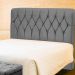 Cabeceira de Cama Box Casal 195cm Istambul Suede Cinza - DS Estofados