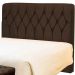 Cabeceira de Cama Box Casal 195cm Istambul Suede Marrom - DS Estofados