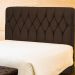 Cabeceira de Cama Box Casal 195cm Istambul Suede Marrom - DS Estofados