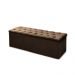 Cabeceira e Calçadeira Baú Casal 140cm Para Cama Box Sofia Suede Marrom - DS Móveis