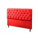 Cabeceira e Calçadeira Baú Casal 140cm Para Cama Box Sofia Suede Vermelho - DS Móveis
