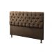 Cabeceira e Calçadeira Baú King 190cm Para Cama Box Sofia Suede Marrom - DS Móveis