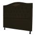 Cabeceira mais Calçadeira Casal 140cm Para Cama Box Greta Suede Marrom - DS Estofados