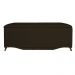 Cabeceira mais Calçadeira Casal 140cm Para Cama Box Greta Suede Marrom - DS Estofados