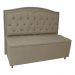 Cabeceira mais Calçadeira Casal King 195cm Para Cama Box Diana Suede Capuccino - Dellas Store