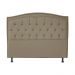Cabeceira mais Calçadeira Casal King 195cm Para Cama Box Diana Suede Capuccino - Dellas Store