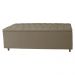 Cabeceira mais Calçadeira Casal King 195cm Para Cama Box Diana Suede Capuccino - Dellas Store
