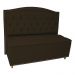 Cabeceira mais Calçadeira Casal King 195cm Para Cama Box Diana Suede Marrom - Dellas Store