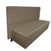 Cabeceira mais Calçadeira Casal King Juliana 190cm Para Cama Box Suede Capuccino - DS Estofados