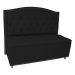 Cabeceira mais Calçadeira Casal Queen 160cm Para Cama Box Diana Suede Preto - Dellas Store