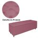 Cabeceira mais Calçadeira Casal Queen 160cm Para Cama Box Diana Suede Rosa - Dellas Store