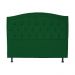 Cabeceira mais Calçadeira Casal Queen 160cm Para Cama Box Diana Suede Verde - Dellas Store