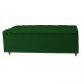 Cabeceira mais Calçadeira Casal Queen 160cm Para Cama Box Diana Suede Verde - Dellas Store