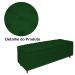 Cabeceira mais Calçadeira Casal Queen 160cm Para Cama Box Diana Suede Verde - Dellas Store