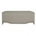 Cabeceira mais Calçadeira Casal Queen 160cm Para Cama Box Greta Suede Bege - DS Estofados