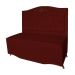 Cabeceira mais Calçadeira Casal Queen 160cm Para Cama Box Greta Suede Bordô - DS Estofados