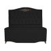 Cabeceira mais Calçadeira Casal Queen 160cm Para Cama Box Greta Suede Preto - DS Estofados