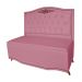 Cabeceira mais Calçadeira Casal Queen 160cm Para Cama Box Greta Suede Rosa - DS Estofados